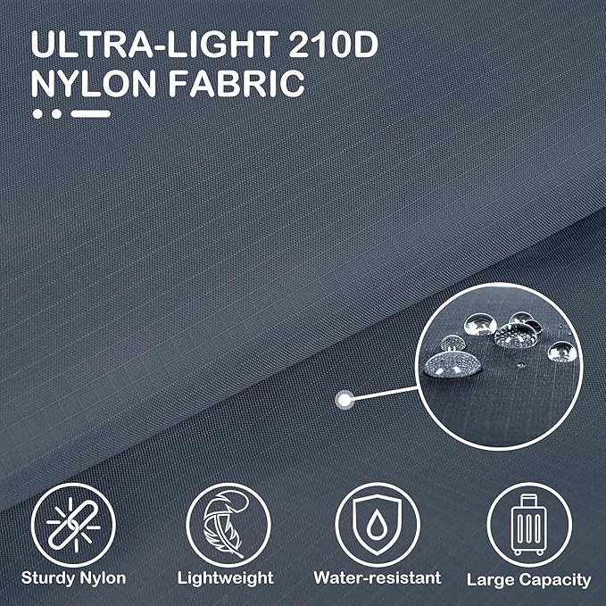 Cipway Compression Packing Cubes, Ultralight Luggage Organizer Bags with Laundry Bags and Clear Toiletries Bag, Travel Essentials for Carry on Suitcase (6 Piece,Gray)