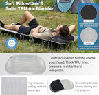 MARCHWAY Ultralight Inflatable Camping Pillow with Soft Washable Cover, Compact Compressible Portable Travel Air Pillow for Outdoor Camp, Sport, Hiking, Backpacking Sleep (Black)