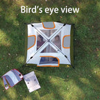 3/4 Person/6 Person Camping Tent Fast Cabin Tent with Instant Setup Tent, Weatherproof Tent Easy Quick Set Up & Pop Up in 60 Seconds with Rainfly Backpack for Family Camping,Upgraded Ventilation