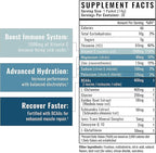 Wilderness Athlete - Hydrate & Recover | Liquid Hydration Packets Electrolyte Drink Mix - Recover Faster with Bcaas - 30 Single Serving Hydrate Packets (Blue Raspberry)