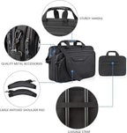 KROSER Laptop Bag Premium Laptop Briefcase Fits Up to 17.3 Inch Laptop Expandable Water-Repellent Shoulder Messenger Bag Computer Bag for Travel/Business/Men/Women-Black
