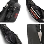 NICGID Sling Bag Chest Shoulder Backpack Crossbody Bags Casual Daypack for Men Women (Black-2620N)