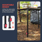 OUTSIDER Folding Camping Table Adjustable Height Foldable Roll-up Aluminum Camp Table Portable Table with Carry Bag - for Outdoor Cooking, Beach, Picnic, BBQ, Travel Style2