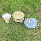 Mess Kit for Camping Silicone Collapsible Bowl Collapsible Cup and Stainless Steel Spoon for Backpacking Outdoor Hiking Traveling and Picnic