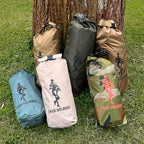 FREE SOLDIER Waterproof Portable Tarp Multifunctional Outdoor Camping Traveling Awning Backpacking Tarp Shelter Rain Tarps (Simplify Brown 10×10.5ft)