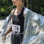 10 Pack Mylar Emergency Thermal Blankets for Survival, Thick Reusable Mylar Space Blankets Bulk 52x84 Emergency Foil Blankets for Warmth, Camping, Runners, Spa, First Responders