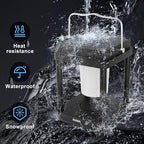 Solar Lantern Outdoor Table Lamp, Touch Control Outdoor Cordless Lantern, Solar Lanterns Waterproof Rechargeable Lanterns for Reading, Walking, Camping