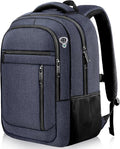 Travel Backpack, Extra Large 45L Travel Backpack for Men & Women, Expandable Laptop Bag, Water Resistant Computer Backpack Fits 18.4 Inch Laptop, Lightweight Daypack for Flight, Blue