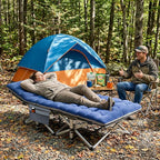 ABORON XXL Camping Cot for Adults 900LBS - 78"×32" Oversized Folding Bed with Mattress Pad, Heavy Duty 1200D Oxford Outdoor Cot with Carry Bag