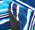 COTTON CRAFT Oversized XL Beach Towel - 39 x 68 inches - 2 Pack XL Towels - 100% Cotton Velour - Big & Huge - Pool Picnic Bath - Thick Plush Super Soft Luxury - 450 GSM - Cancun Blue Multi