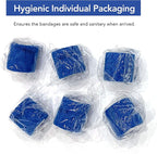 RISEN Cohesive Bandage 2” x 5 Yards, 6 Rolls, Self Adherent Wrap Medical Tape, Adhesive Flexible Breathable First Aid Gauze Ideal for Stretch Athletic