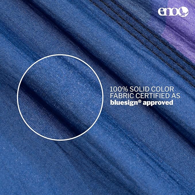 ENO DoubleNest Hammock - Lightweight, Portable, 1 to 2 Person Hammock - for Camping, Hiking, Backpacking, Travel, a Festival, or The Beach - Splash/Sapphire
