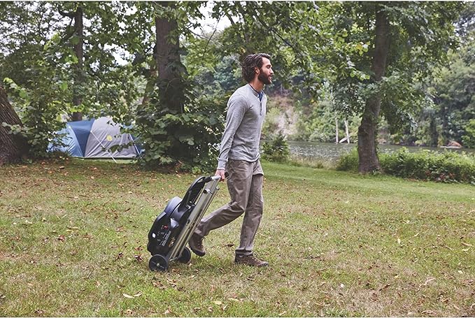 Coleman RoadTrip 225 Portable Propane Grill, 2-Burner Gas Grill with Matchless Ignition & Adjustable Temperature Control, 11,000 BTUs of Power for Grilling, Tailgating, Camping, BBQ, & More