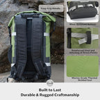 STOVER 5/10/25/30/40/55L Waterproof Backpack- Floating Dry Bag for Kayaking, Travel, Beach, Hiking, & Camping, Men/Women