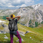 Hiking Backpack 30L Lightweight Travel Daypack Small Day Pack for Men Women Outdoor Camping Backpacking, Black