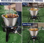 ARC Propane Burner, 55,000 BTU Cast Iron Single Burner Propane Stove for Outdoor Cooking with Rust-proof Hose & Adjustable Regulator, Great for Turkey Fry, Crawfish Boil, Home Brewing