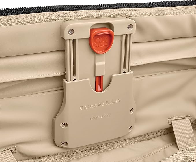 Briggs & Riley 26" Medium Expandable Spinner - Checked Luggage for Travel, Suitcases with Wheels, Softside Rolling Bag for Men & Women, Self-Repairing Zipper - Baseline Collection, Black