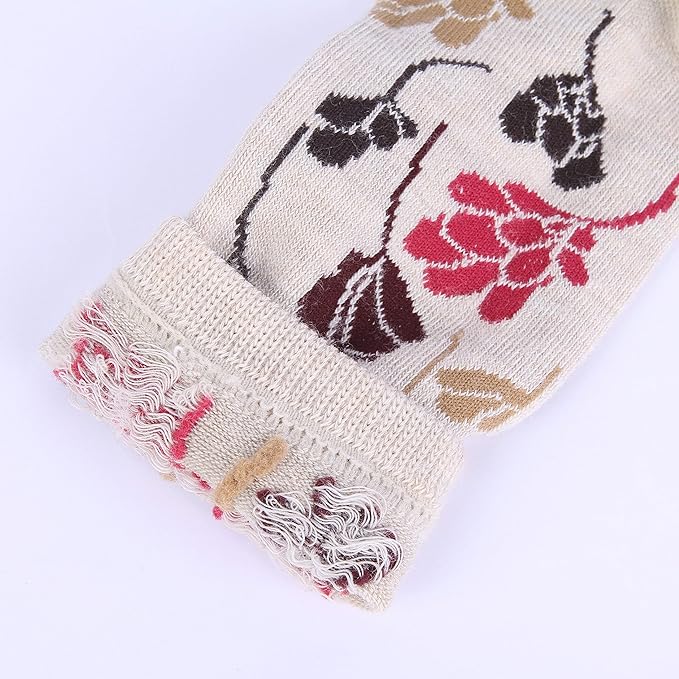 EnerWear 4 Pack Women's Merino Wool Outdoor Hiking Trail Crew Sock