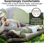 IFORREST Camping Pad with Armrest & Pillow - Self-InflatingAir Mattress, Rollover Protection, Ultra-Comfortable Mat, Lightweight for Tent, Cot, Backpacking(L/XL)