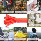 TECEUM 5/32" Paracord Rope 1000 – 1000ft / 200ft / 100ft / 50ft – Tactical Parachute Cord 4mm – 45+ Colors – Nylon String for Survival & Camping Gear – Stripe Cord for Survival – Utility Rope