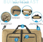 Vomgomfom Travel Duffle Bag for Men,65L 85L 115L Foldable Travel Duffel Bag with Shoes Compartment Overnight Bag for Men Women