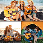 Sleeping Pad with Pillow, Self Inflating Extra-Thick, Ultralight Sleeping Mat, Built-in Pump, Ultimate for Camping, Hiking, Traveling, Airpad, Carry Bag, Compact & Lightweight Air Mattress (Black)