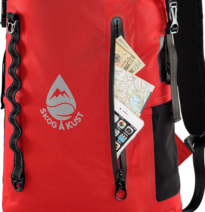 Skog Å Kust BackSåk Pro Waterproof Floating Backpacks with Exterior Airtight Zippered Pocket
