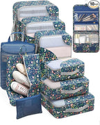 10 Set Packing Cubes for Travel, Gifts for Women Mom,Anti-Tearing Suitcase Organizer,OlarHike Vacation Essentials & Accessories for Cruise Ship
