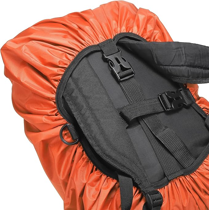PATIKIL Waterproof Backpack Rain Cover Oxford Cloth Backpack Cover Anti-Slip Cross Buckle Straps for Hiking Camping