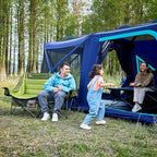 Timber Ridge Double Camping Chair, Heavy Duty Outdoor Folding Camp Couch, Loveseat Camping Chairs Perfect for Campsites, Patio/Lawn, Soccer Games or Other Youth Sports, Supports 600 lbs