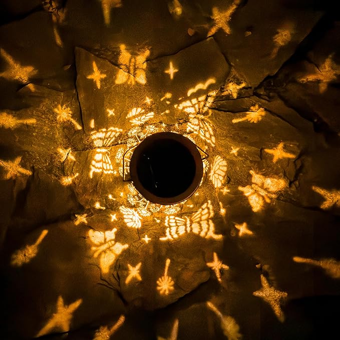 Butterfly Solar Lanterns Outdoor Waterproof, Birthday Gifts for Women Mom Grandma, Hanging Solar Lights for Yard, Patio, Porch, Garden Decor, Christmas Gifts for Her/Him