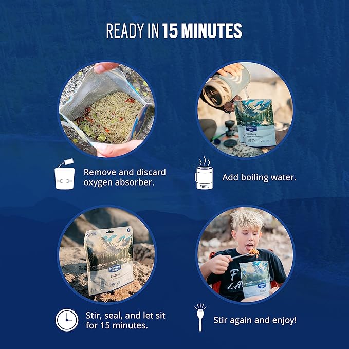 Backpacker's Pantry Organic Cinnamon Apple Oats & Quinoa, 1 Serving Per Pouch (6 Count), Freeze Dried Food, 16 Grams of Protein, Vegan, Vegetarian