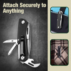 MOSSY OAK Multitool Pocket Knife, 10-in-1 Folding Pocket Knife Multitool with Stainless Steel Blade, Saw, Can Opener, Screwdrivers – EDC Tool for Camping, Hiking, Survival