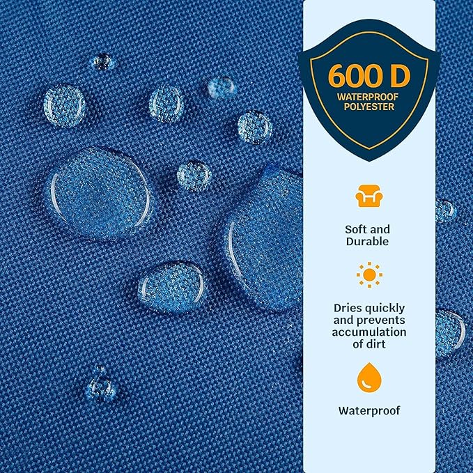 Alpcour Folding Stadium Seat – Deluxe Outdoor Camping Reclining Waterproof Cushion Chair for Bleachers – Best 6-Position Back Support Picnic Bleacher Seats w/Extra Thick Padding for Support & Comfort