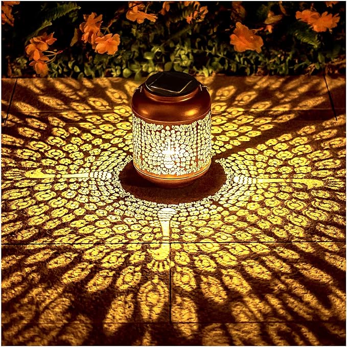 Peacock Solar Lanterns Outdoor Waterproof Hanging Solar Lights Peacock Gifts for Women/Men/Peacock Lovers Gifts Metal Decorative LED Peacock Lanterns for Garden Decor,Patio,Lawn,Pathway,Yard