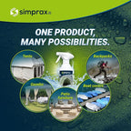 simprax® Tent Waterproofing Spray - Certified Eco-Friendly, UV-Stable & Biodegradable Waterproof Spray | Made in Germany | Waterproofing Spray Enhances Water-Repellency for Tent & Technical Textiles