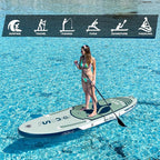 FunWater Inflatable Stand Up Paddle Board with Premium SUP Paddleboard Accessories, Anti-Slip EVA Deck, 11'/10'6'' Paddle Boards for Adults & Youth of All Skill Levels