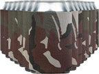 Blank Beer Can Coolers Sleeves (30-Pack) Soft Insulated Beer Can Coolies - HTV Friendly Plain Koolies in Bulk for Beer Cans & Bottles - Coolie Blanks for Vinyl Projects & Wedding Favors (Classic Camo)