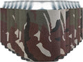 Blank Beer Can Cooler Sleeves (110-Pack) Soft Insulated Beer Can Coolies - HTV Friendly Blank Koolies in Bulk for Beer Cans & Bottles - Coolie Blanks for Vinyl Projects & Wedding Favors (Classic Camo)