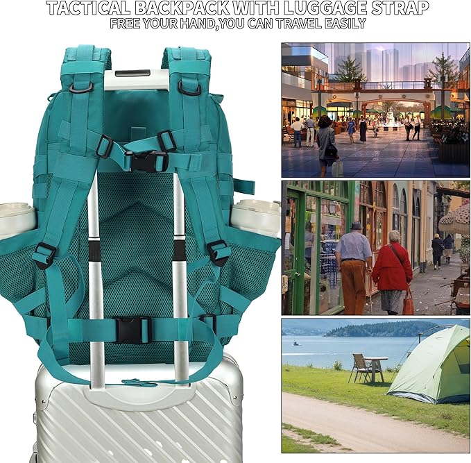 Military Tactical Backpack 45L/25L 3 Day Assault Pack Molle Daypack Hiking Backpack for Men and Women