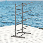 Kayak Storage Rack, Heavy-Duty Metal Kayak Storage Rack Adjustable Freestanding Kayak Stand, Canoe and Paddleboard Kayak Rack for Indoor & Outdoor Use