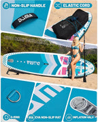 DAMA 11'*34"*6" Inflatable Paddle Board, Paddle Boards for Adults,Sup,Lightweight and Durable, Easy to Inflate, Versatile in Style, Fully Functional, Equipped w/High Grade Accessories.