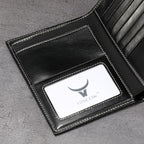 HISCOW Italian Leather Passport Holder for Travel - RFID Blocking Wallet Cover with Secure Organizer for Men & Women, US & Foreign Trips, Antiqued Black