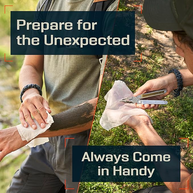 Compressed Towel Tablets - 100% Bamboo Camping Toilet Paper Tablets, Great for Hiking, Travel and Backpacking - Disposable Washcloths, Body Wipes, Paper Towel Coin Tissue - 100/250/500 Pack