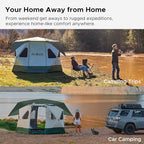 Space Acacia Lite Camping Tent | 2/3/4/8 Person Pop Up Tents for Camping | Lightweight & Durable Beach Tent | Level 7 Wind Resistance, UPF 50+ | Quick Setup for Camping & Backyard