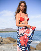 Quick Dry Towel Extra Large 78x35 Inch - Microfiber Beach Towel - Perfect for Beach, Travel, Swimming, Pool, Yoga, Hiking, Camping - Lightweight, Fast Drying, Compact for Adults (Flamingo)