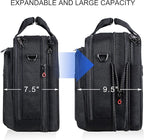 KROSER Laptop Bag Premium Laptop Briefcase Fits Up to 17.3 Inch Laptop Expandable Water-Repellent Shoulder Messenger Bag Computer Bag with RFID Pockets for Travel/Business/Men/Women-Black