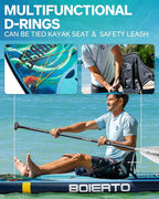 Inflatable Stand Up Paddle Board 10'8“*34"/11'*33" Extra Wide Paddle Boards for Adults, SUP with Premium Accessories & Nylon Backpack, Adjustable Paddle, Hand Pump, Bottom Fin, Leash