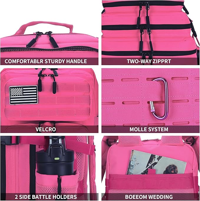 Military Tactical Backpack 45L/25L 3 Day Assault Pack Molle Daypack Hiking Backpack for Men and Women