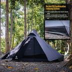 OneTigris Tetra Ultralight Tent, Upgraded, 1-2 Person, Waterproof, 3 Season, Ideal for Camping Hiking Trekking Backpacking Bushcraft